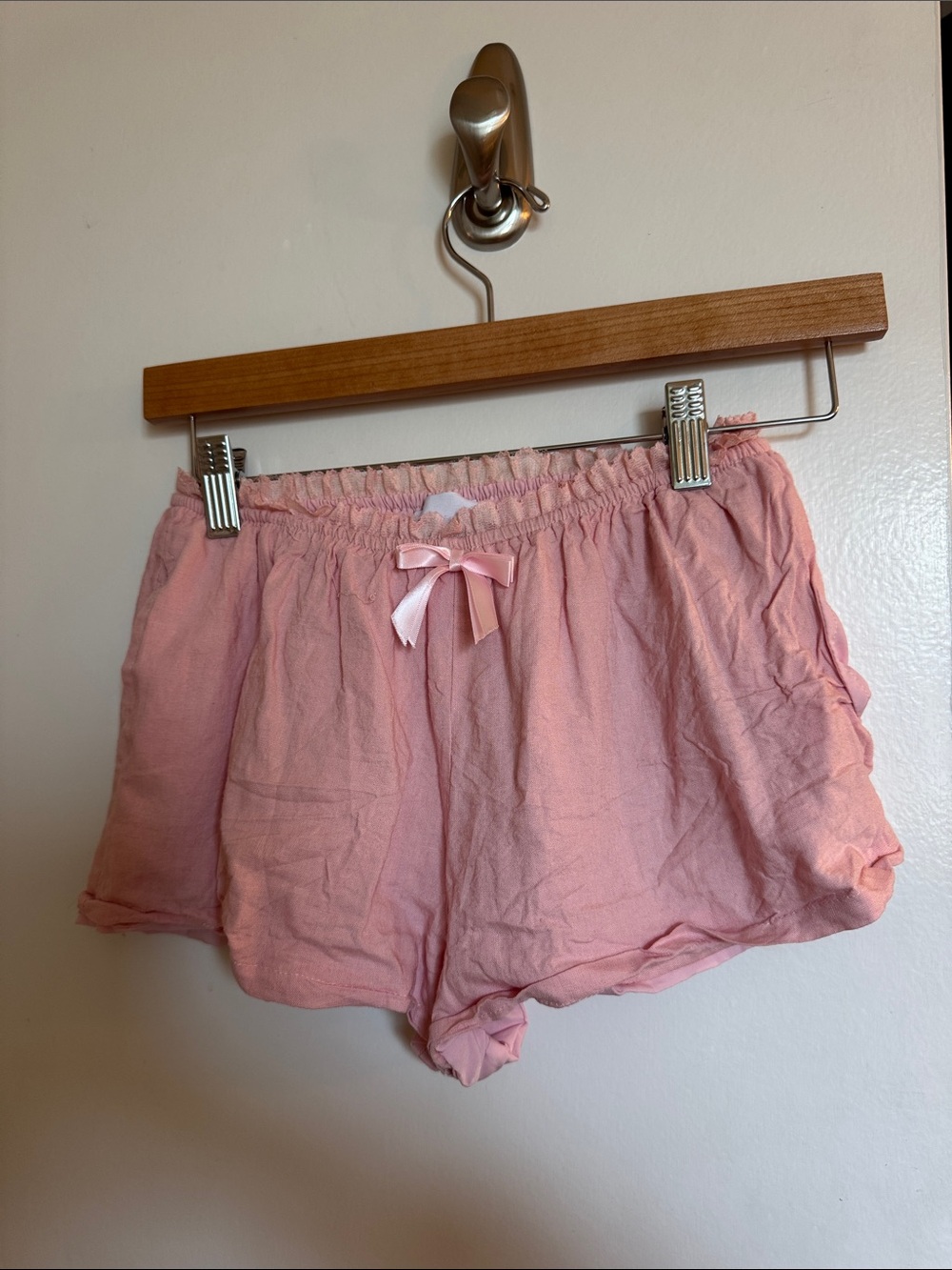 Sky to Moon Pink elastic shorts